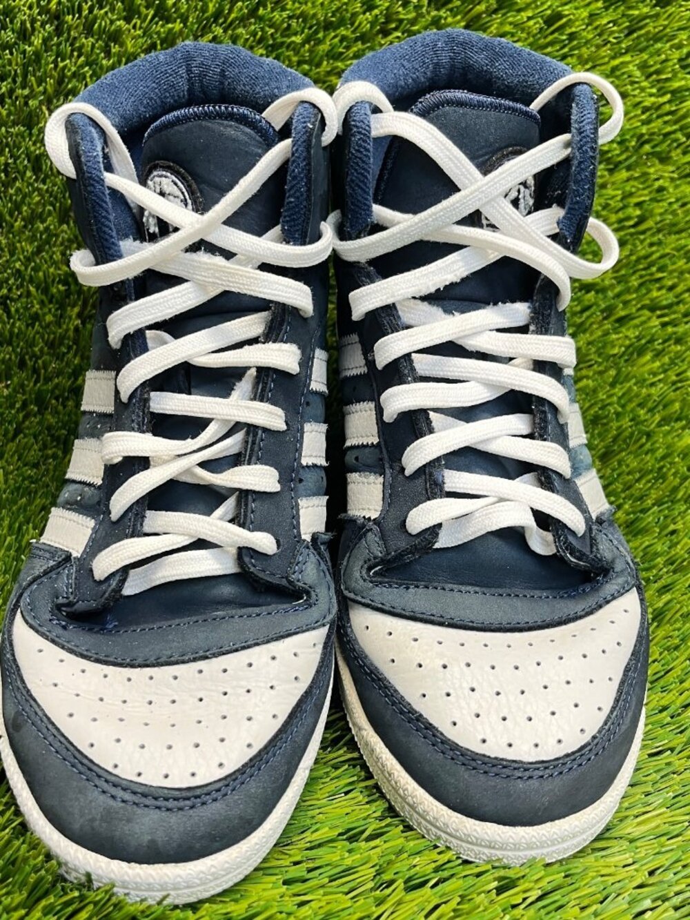 Adidas Top Ten RB J Boys Size 7 Collegiate Navy White Basketball Shoes Sneakers - Picture 8 of 12